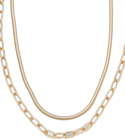 Herringbone Chain Necklace Set