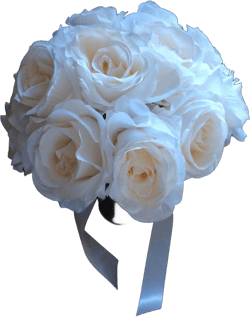 Long Stem Blush Cream Rose Bouquet for Wedding, Quinceanera, First Communion, etc..