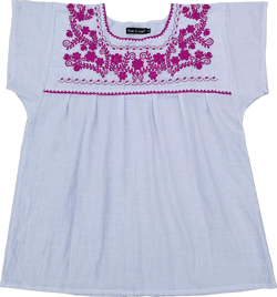 YZXDORWJ Women's Embroidered Mexican Peasant Blouse Mexico Summer Shirt Short Sleeve XX-Large 700