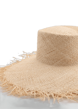 Natural fibre maxi hat