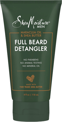 Shea Moisture Mens Full Beard Detangler, All Natural ingredients, Maracuja Oil & Shea Butter, Soften Hair & Ease Out Knots for a Scuff-Free Beard, 4 Ounce